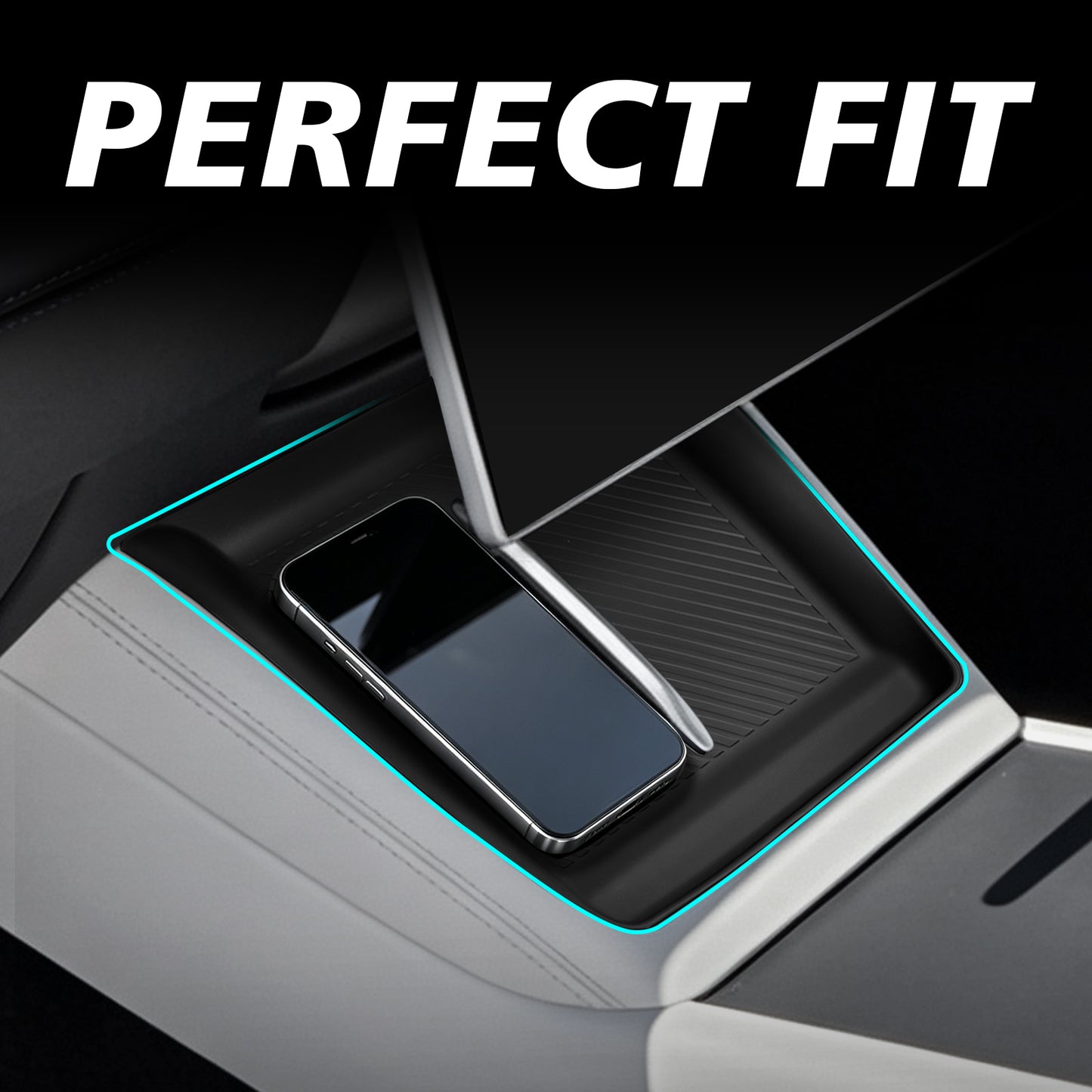 BestEvMod Wireless Charging Cover for 2026+ Tesla Model YL Non-Slip