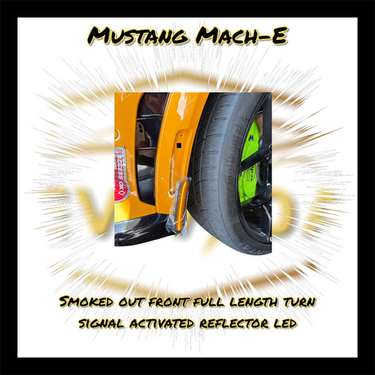 Mustang Mach-E Compatible Front Turn Signal Reflector (Set) and Rear Parking Light Reflector (Set)