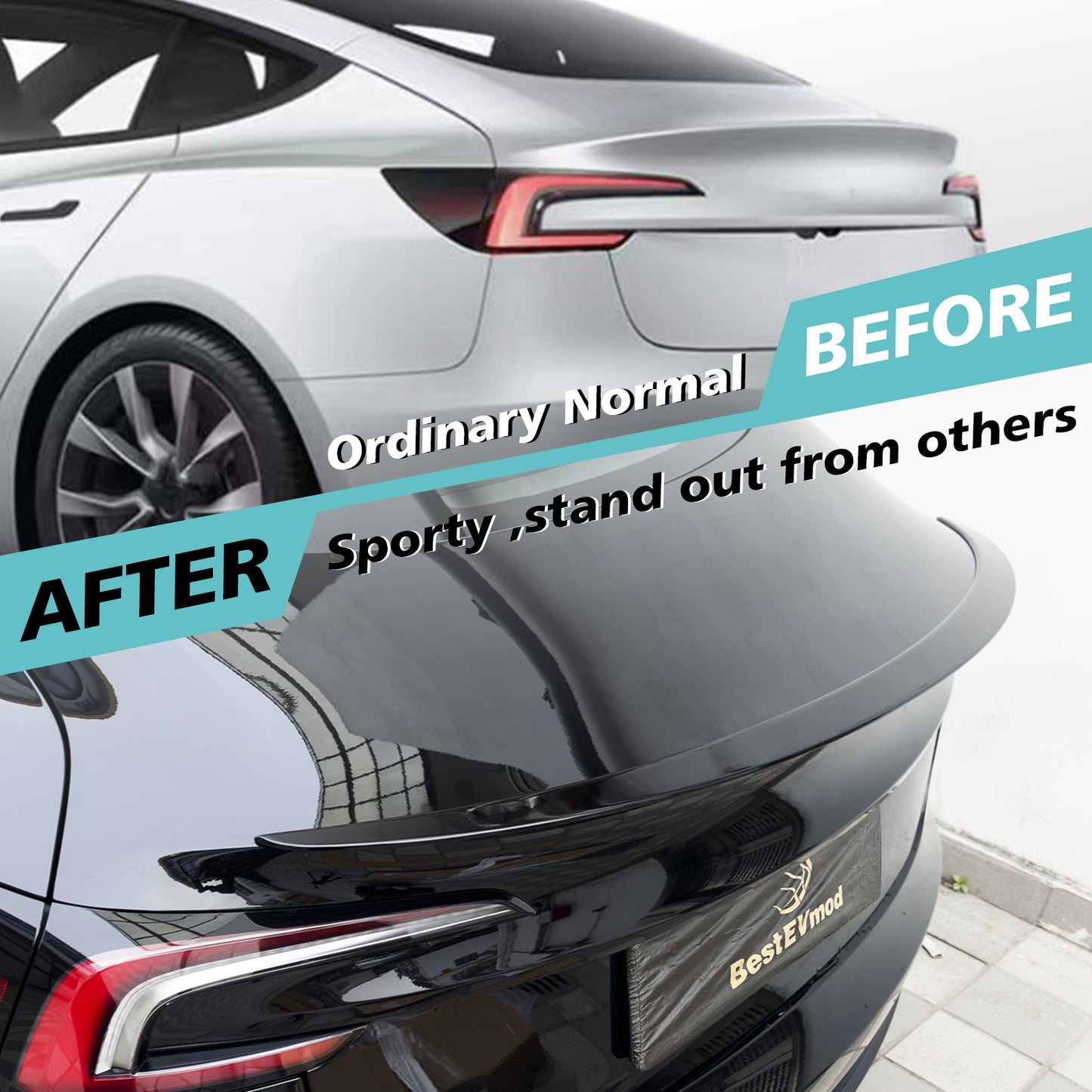 Rear Spoiler for New Model 3 Highland from BestEvMod