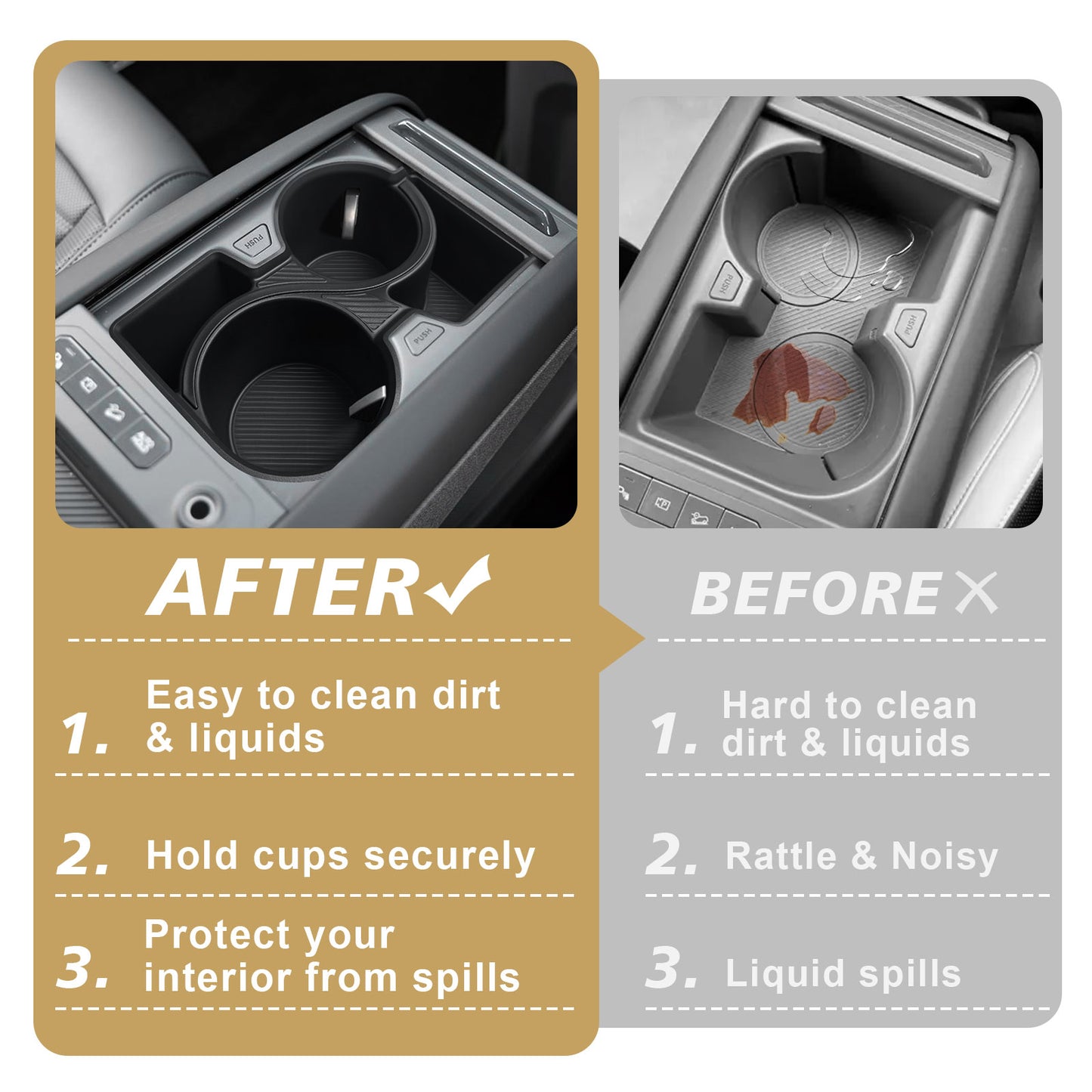 EV9 Center Console Cup Holder Insert from BestEvMod