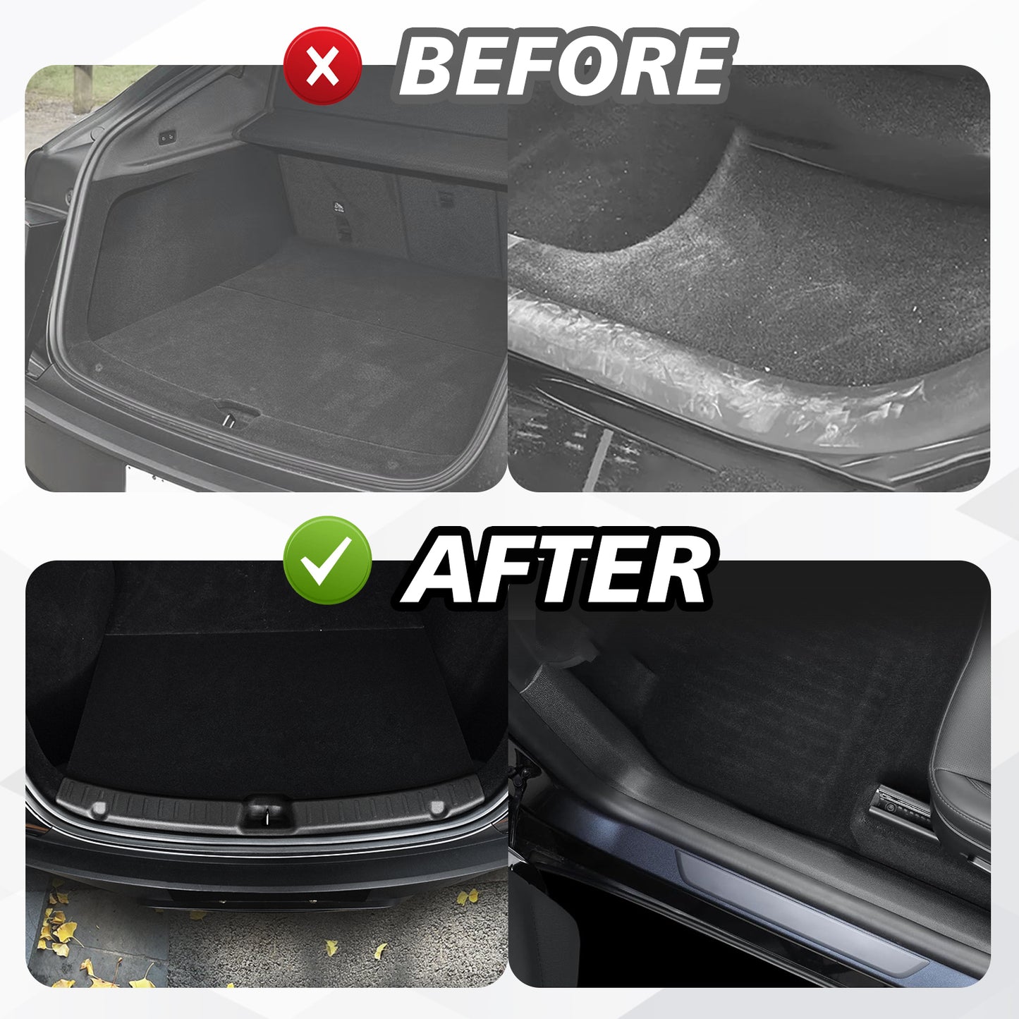 5PCS Door Sill Protector (Front & Rear, Rear Bumper & Trunk Sill Cover) for 2026 Model Y Juniper from BestEvMod