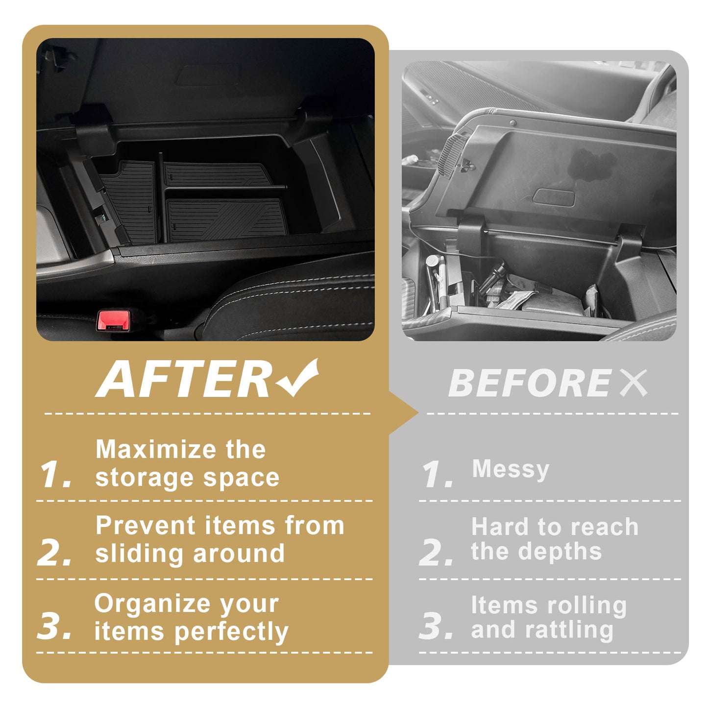 Center Console Organizer for 2024+ Dodge Charger EV
