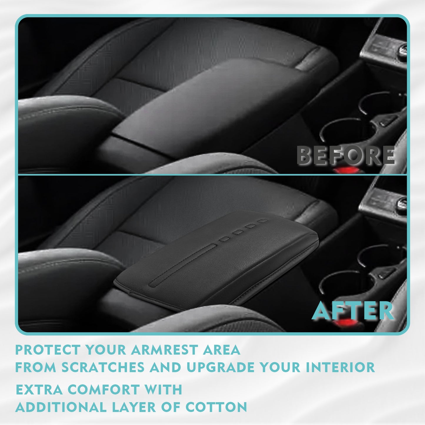 Armrest Pad Cover Extra Soft for 2024 Kona EV from BestEvMod