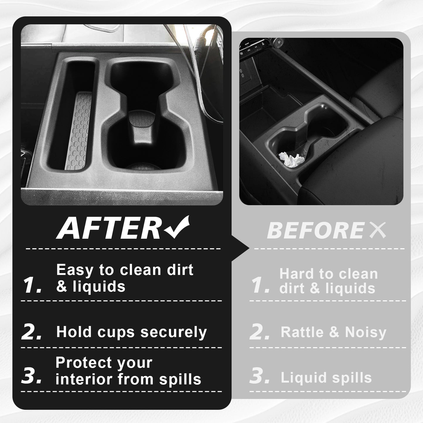 Center Console Cup Holder Insert for Silverado EV WT 2026 2025 2024