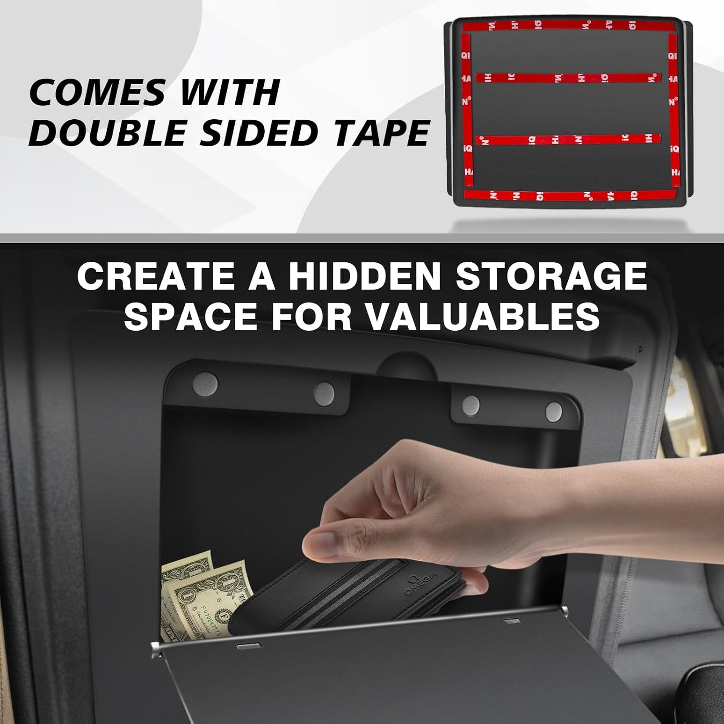 Console Hidden Storage Box for Chevrolet Silverado EV/GMC Sierra EV 2024+