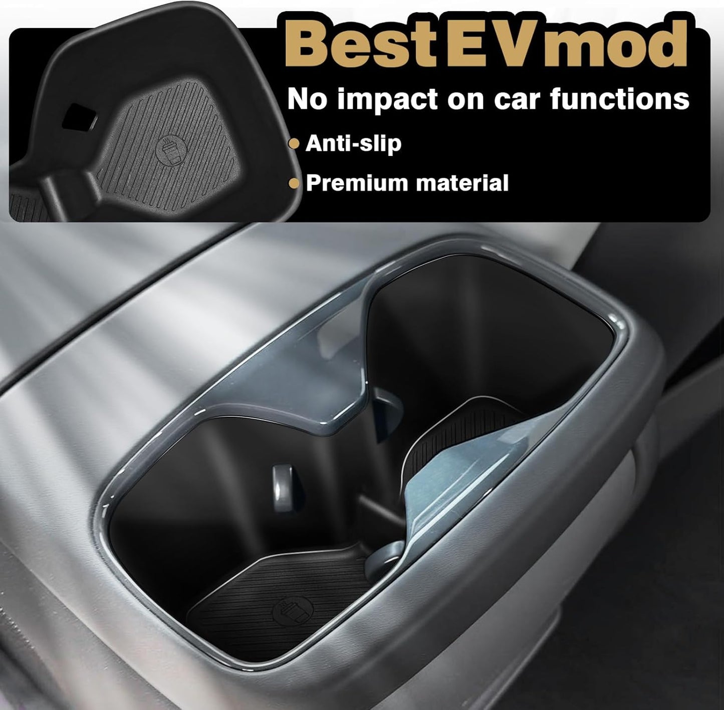 EV9 Center Console Rear Cup Holder from BestEvMod