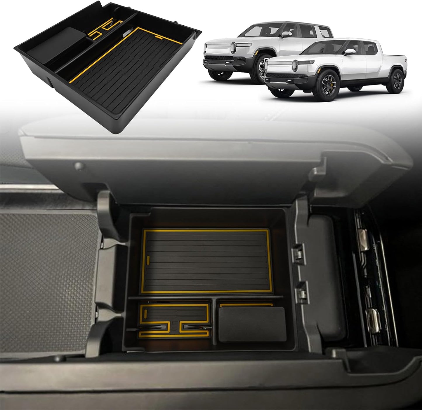 Rivian V3 Center Console Organzier from BestEvMod