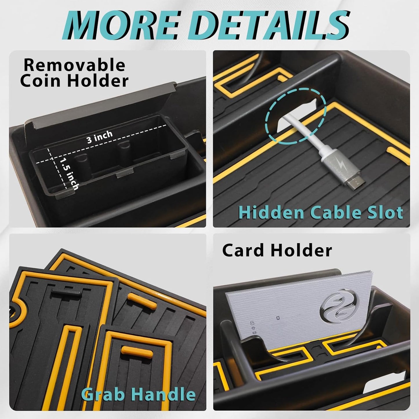 Rivian V3 Center Console Organzier from BestEvMod