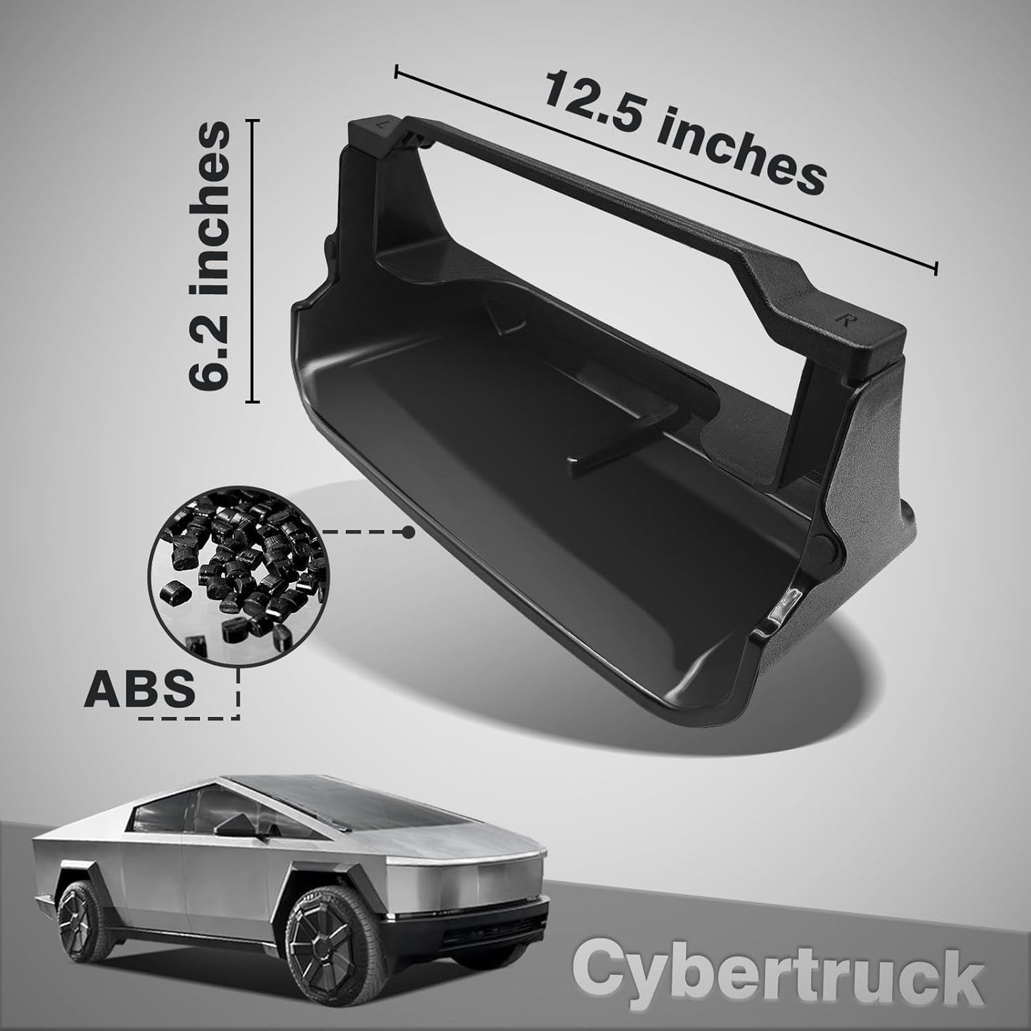 Upgraded Under LCD Screen Organizer for Cybertruck 2024+