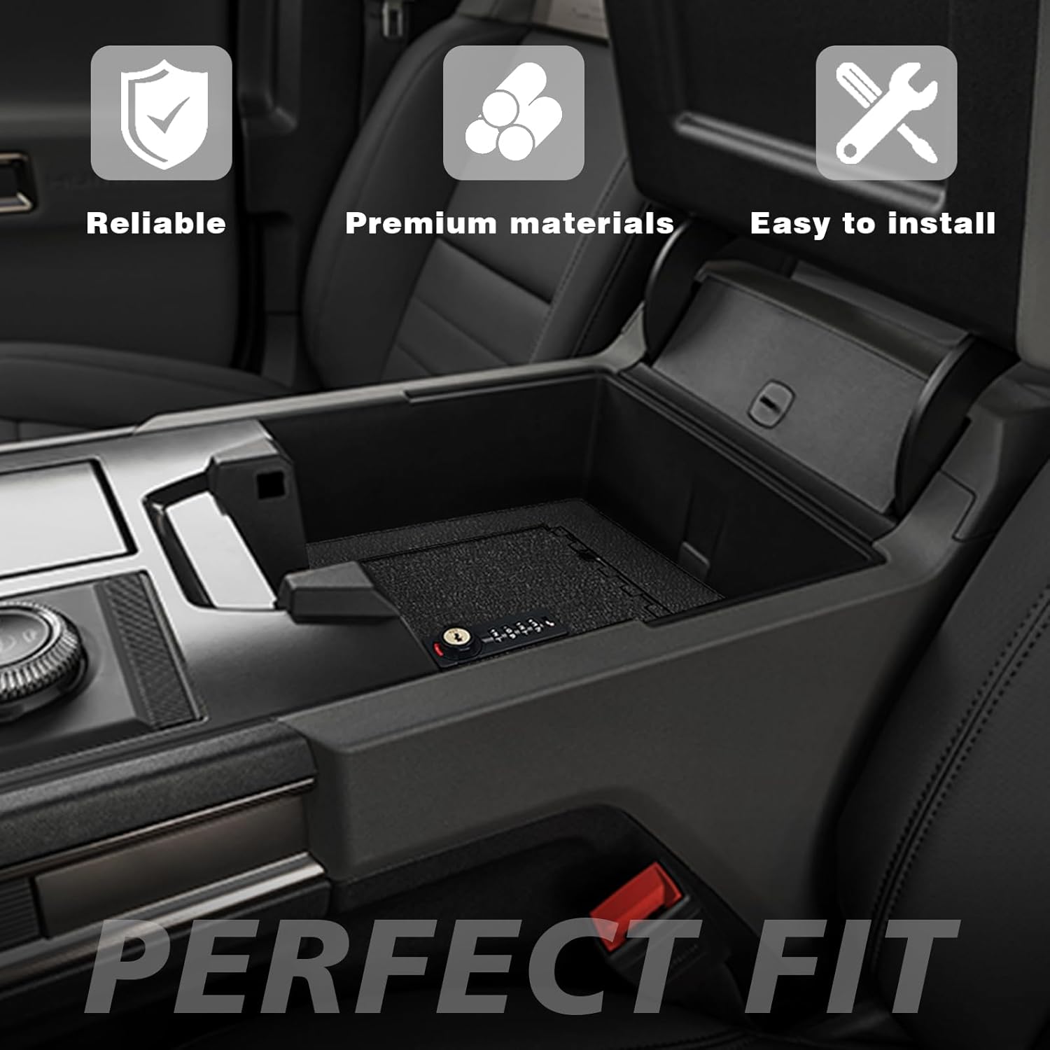 Hummer EV Center Console Safe from BestEvMod – EV-Vida