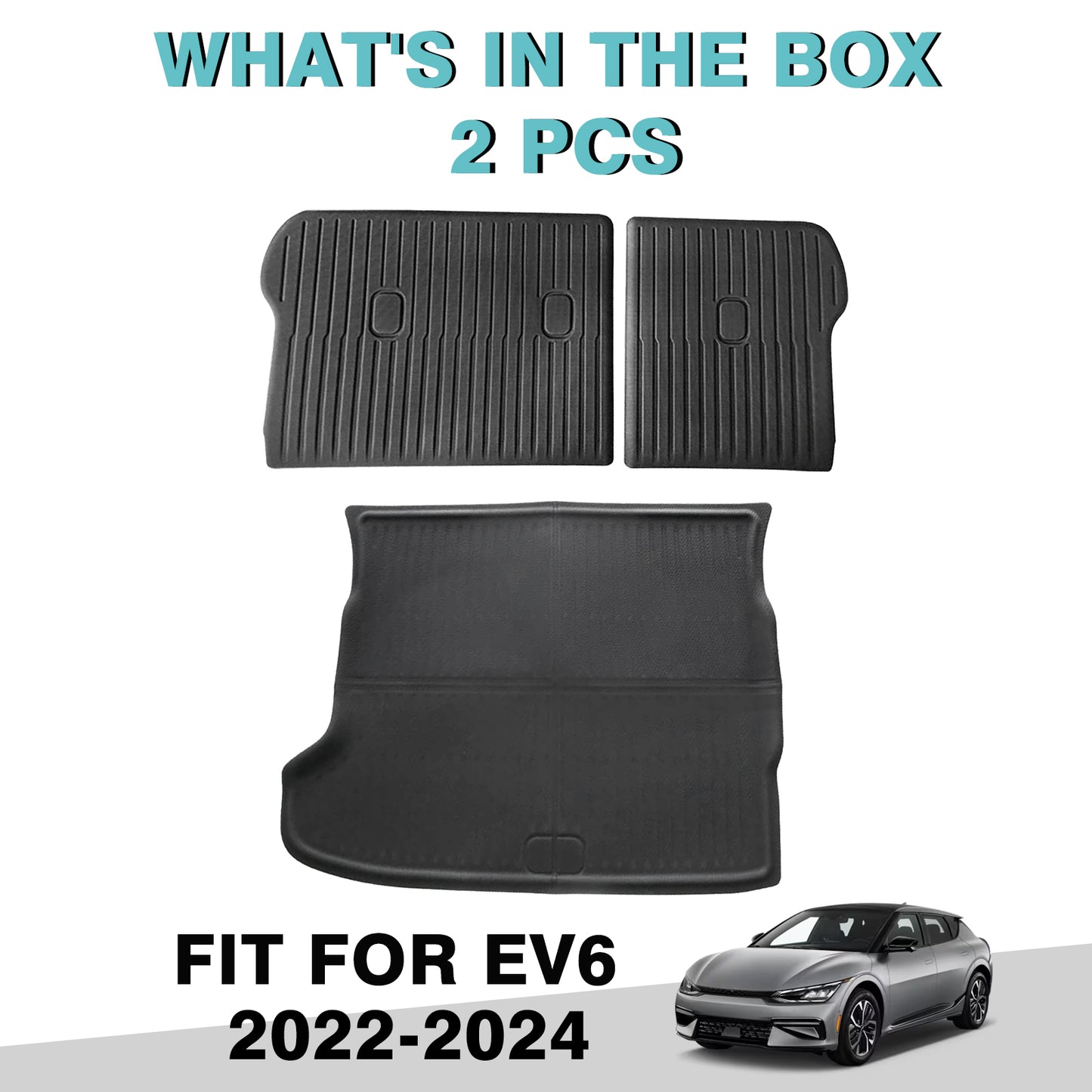 Bundle of EV6 Trunk Mat+Seats Back Cover from BestEvMod