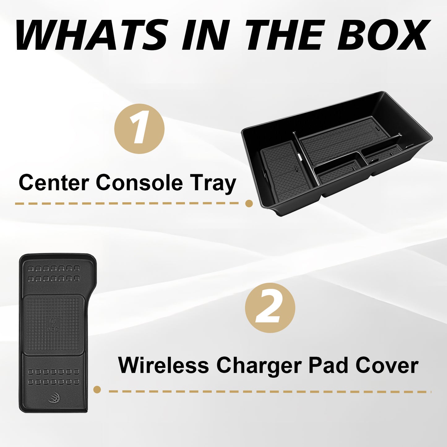 2PCS Center Console Organizer & Phone Charge Area Silicone Cover for Hyundai Ioniq 9 2026+ S SE SEL