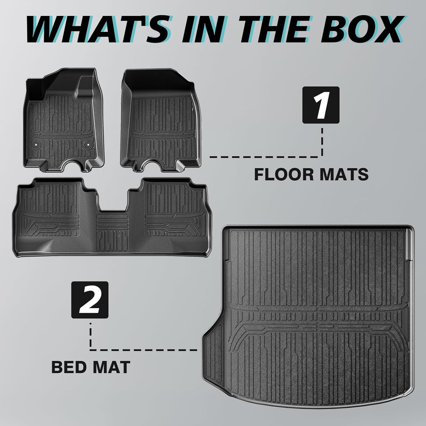 All-Weather Floor Mats&Trunk Mat for Chevrolet Equinox EV 2024+