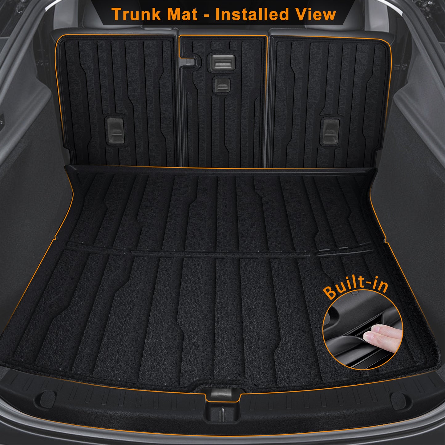 Floor& Frunk& Trunk& Rear Lower& Backrest& Bumper Guard Mat Set for Juniper