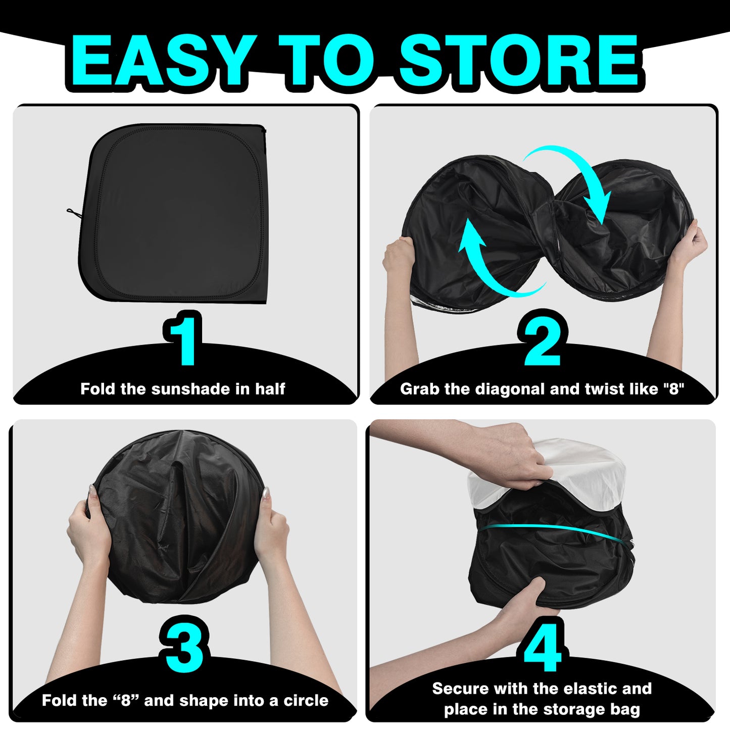 Windshield Sunshade for 2022-2025 2026 Rivian R1S R1T