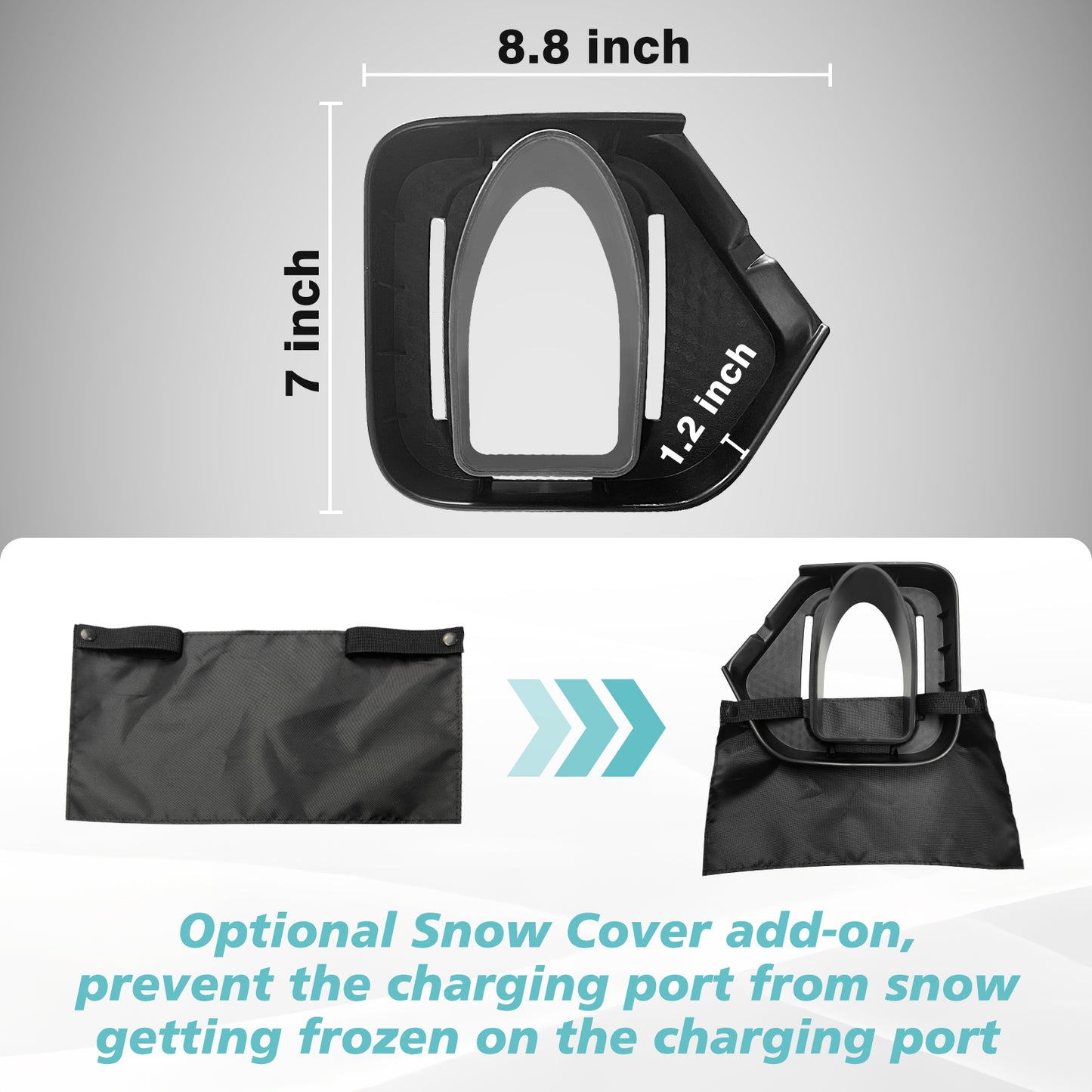 Charging port cover for Rivian from BestEvMod