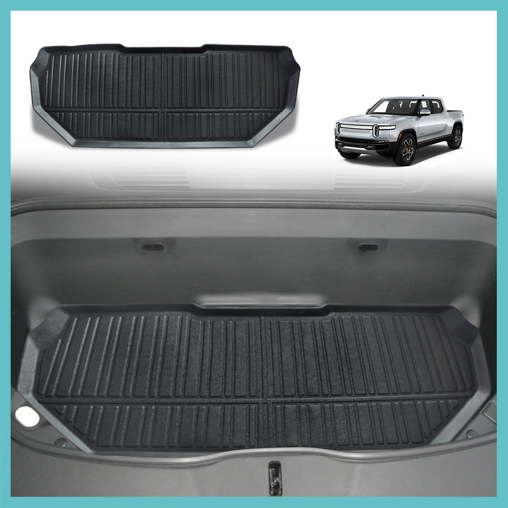 Compatible with Rivian R1T R1S All-Weather Front Trunk Mat TPE Material Rubber from BestEvMod