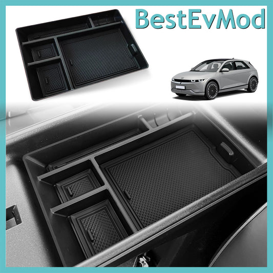 Ioniq5 Armrest Storage Box Organizer Tray Interior from BestEvMod