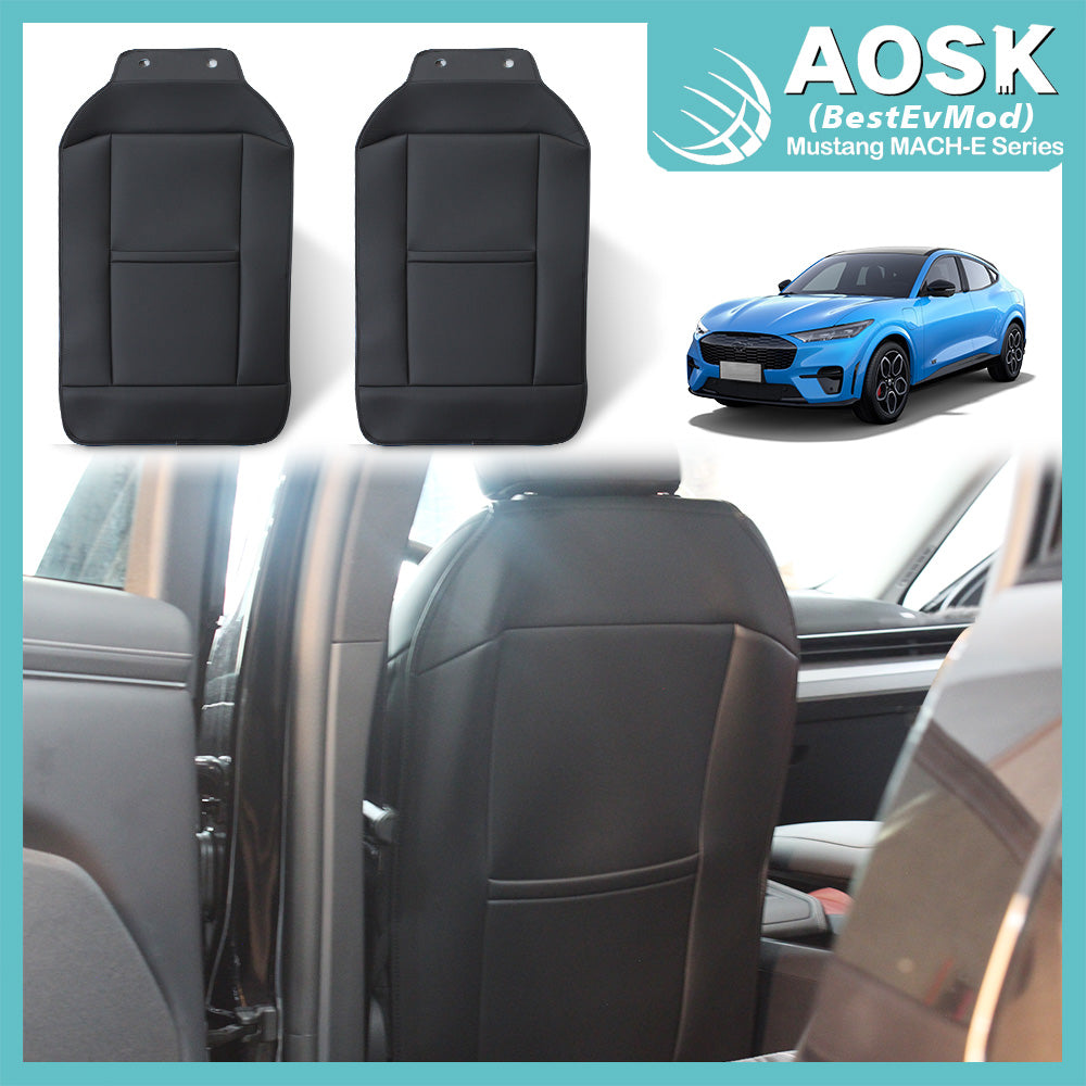 Mach-E Seat Back Cover Waterproof Suede Leather Set of 2 from AOSK