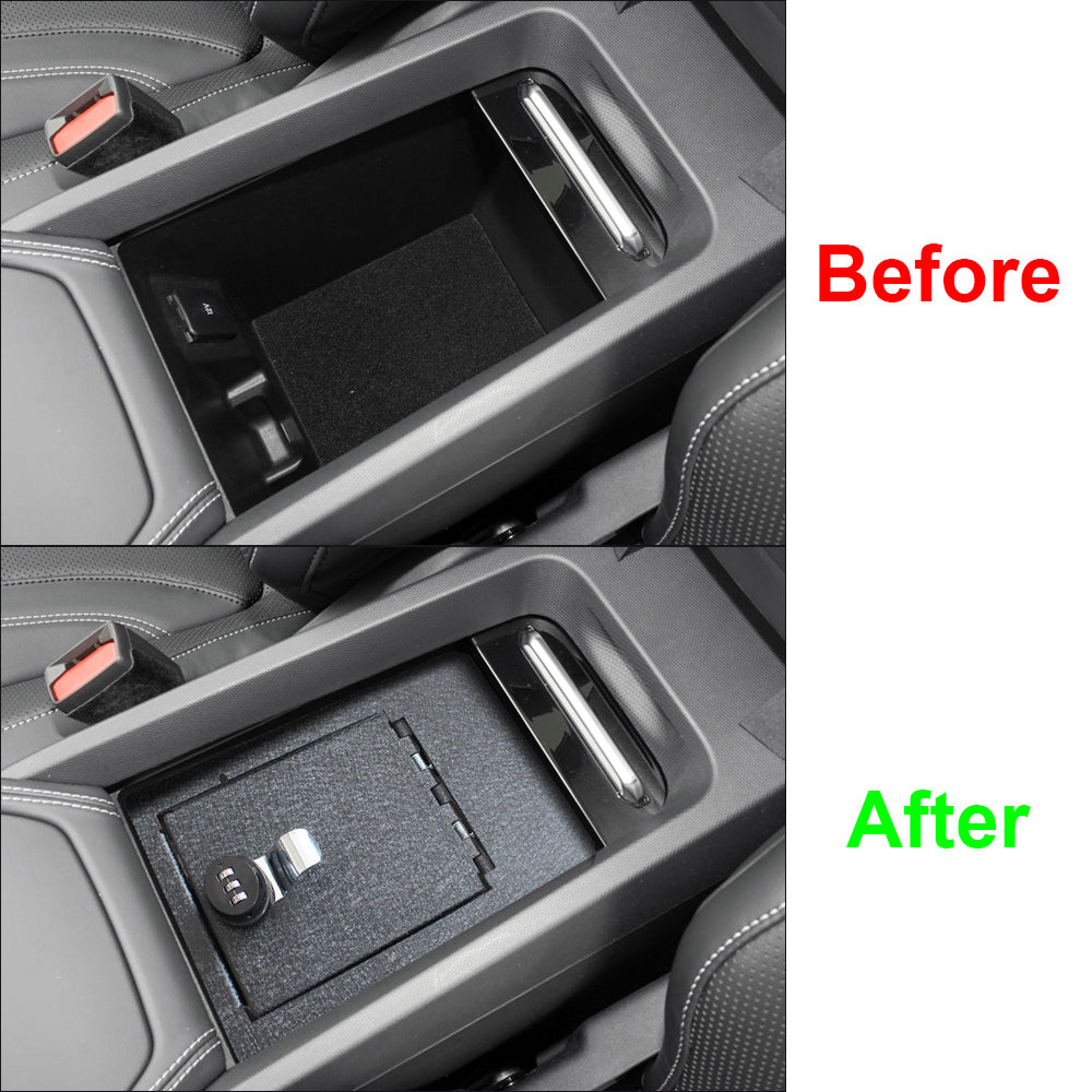 Mach-E Center Console Safe Lock Box with 3 Digit Combo Lock form AOSK ...