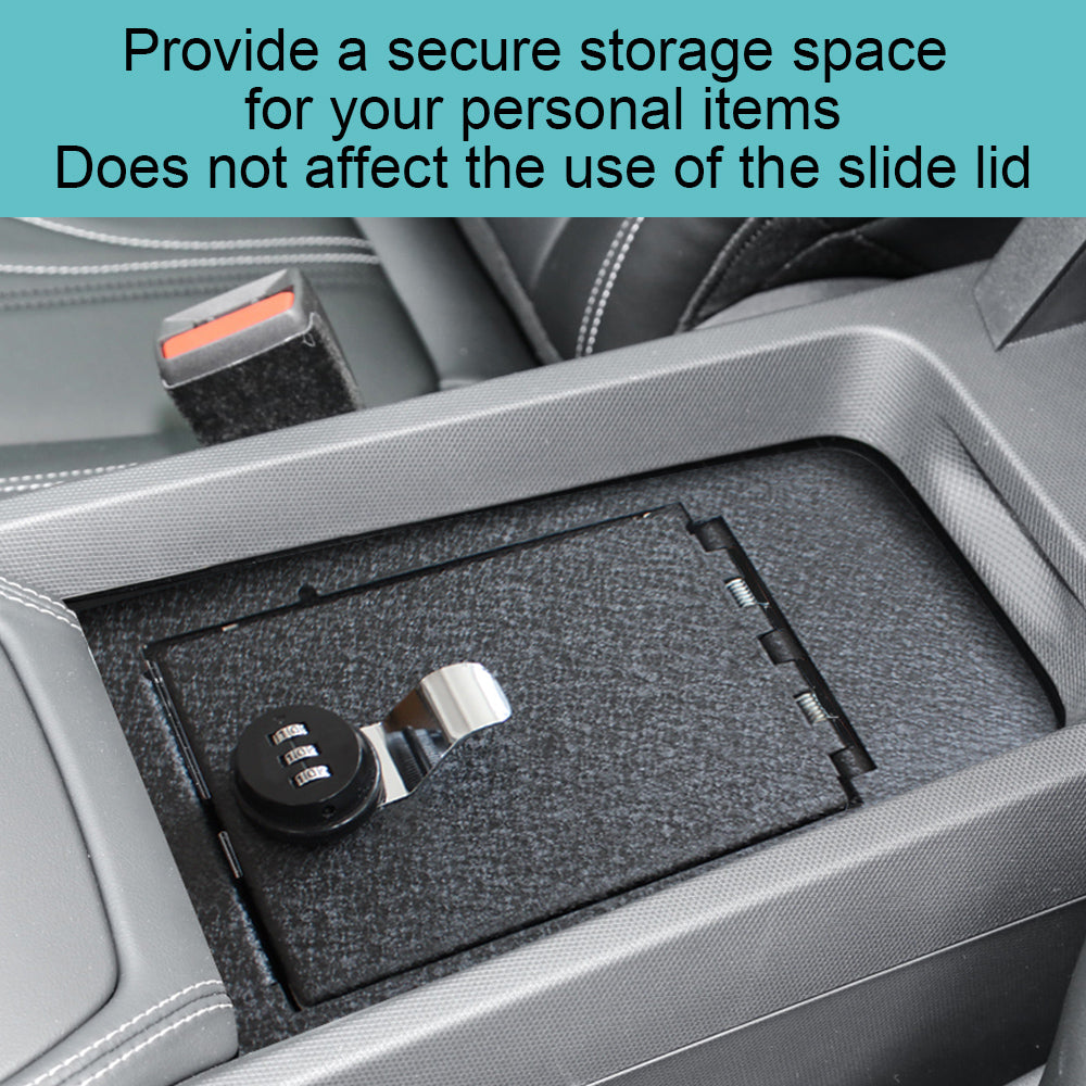 Mach-E Center Console Safe Lock Box with 3 Digit Combo Lock form AOSK