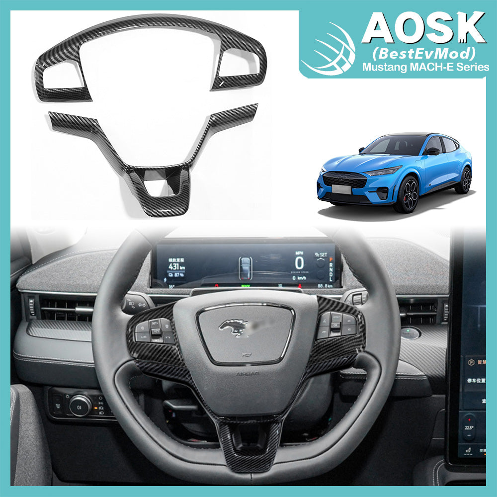 Mustang Mach E Steering Wheel Cover from AOSK