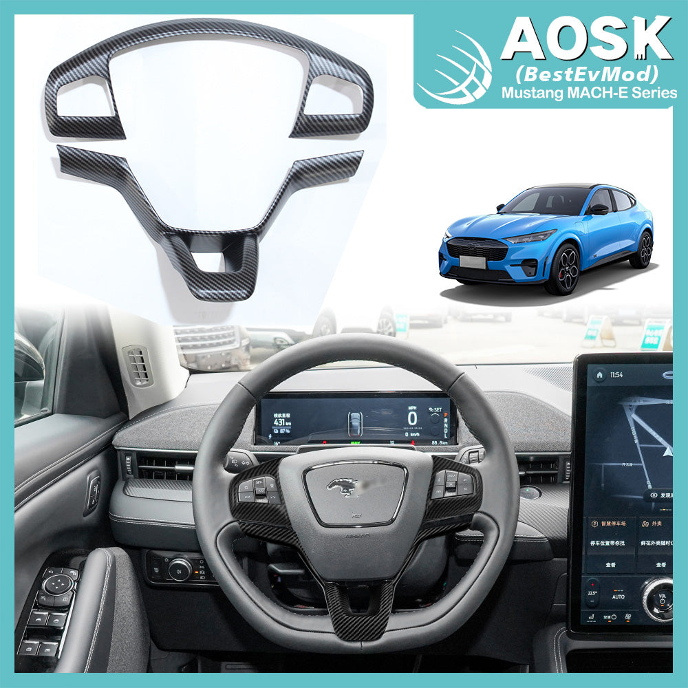 Mustang Mach E Steering Wheel Cover from AOSK