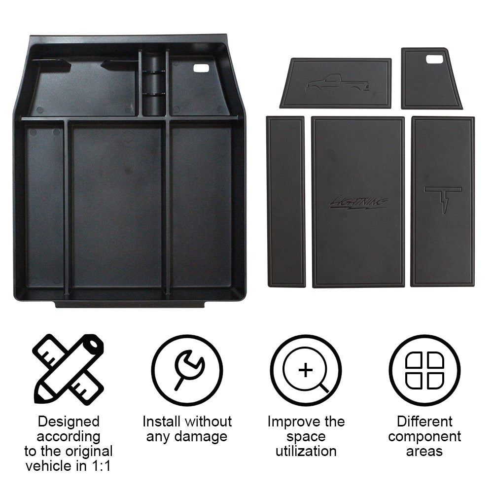 F-150 Lightning Center Console Tray from  BestEvMod