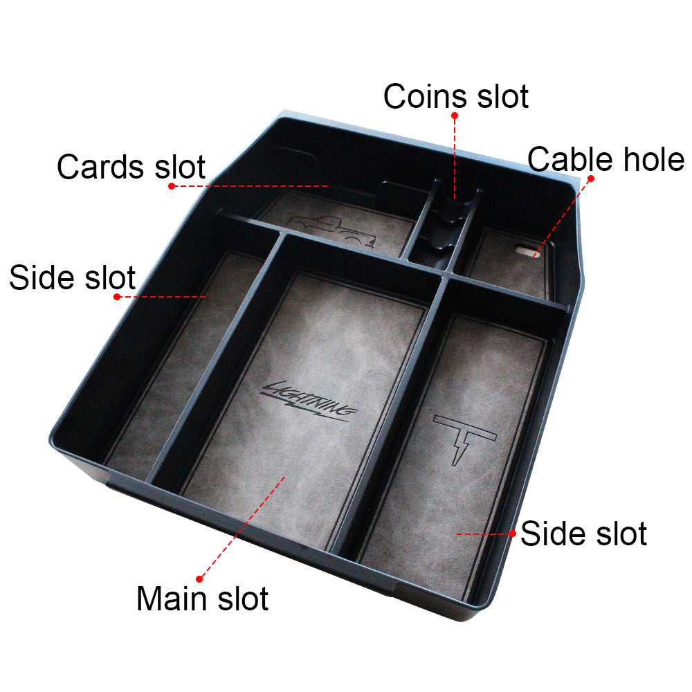 F-150 Lightning Center Console Tray from  BestEvMod