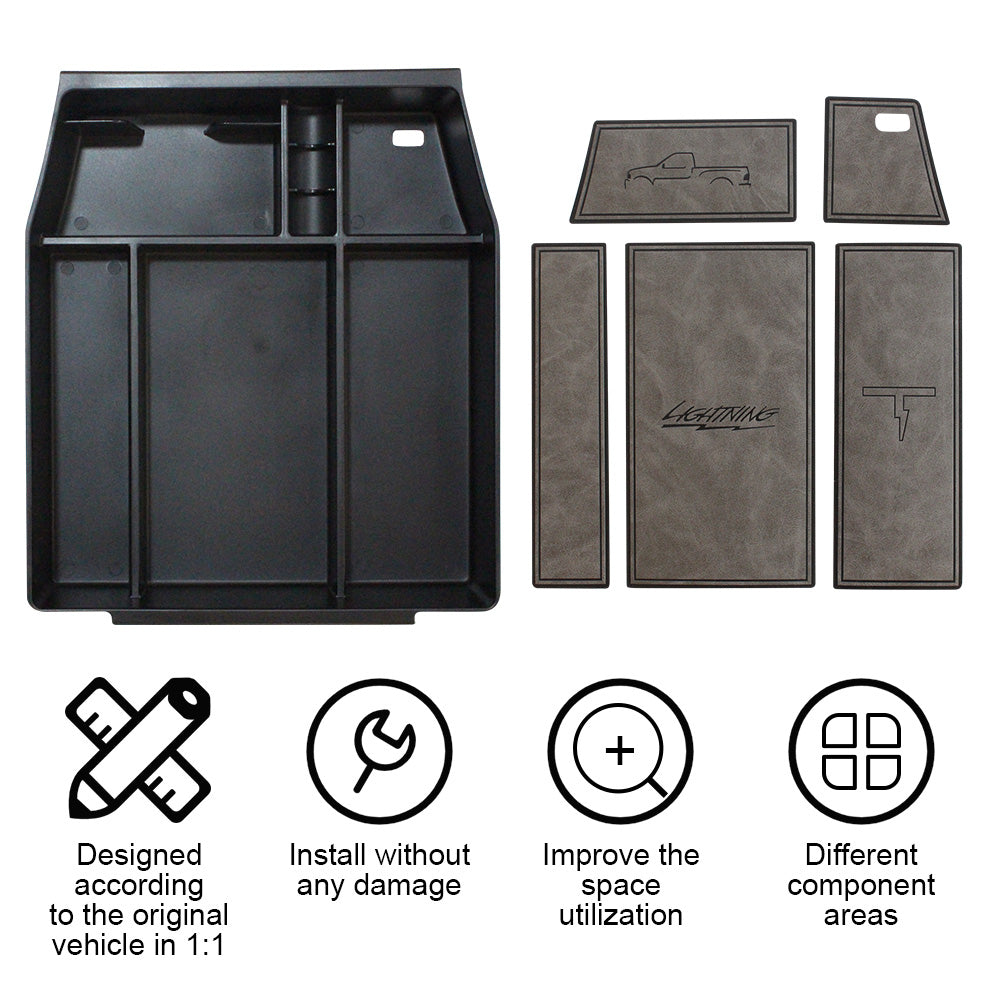 F-150 Lightning Center Console Tray from  BestEvMod