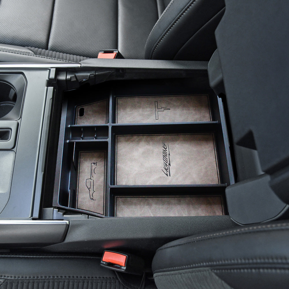 F-150 Lightning Center Console Tray from  BestEvMod