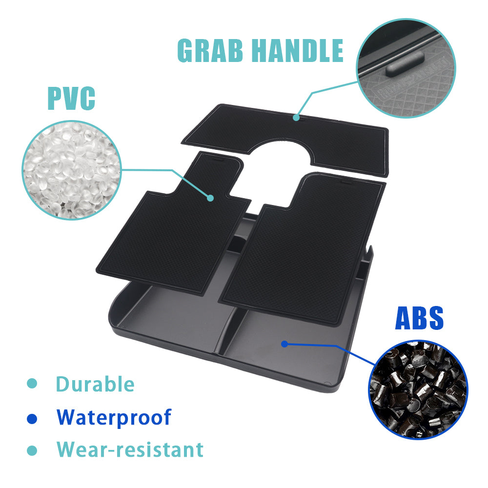 F-150 Lightning Insert Center Console Safe Box Tray Only Fit Installed OEM Safe Box Vault from BestEvMod