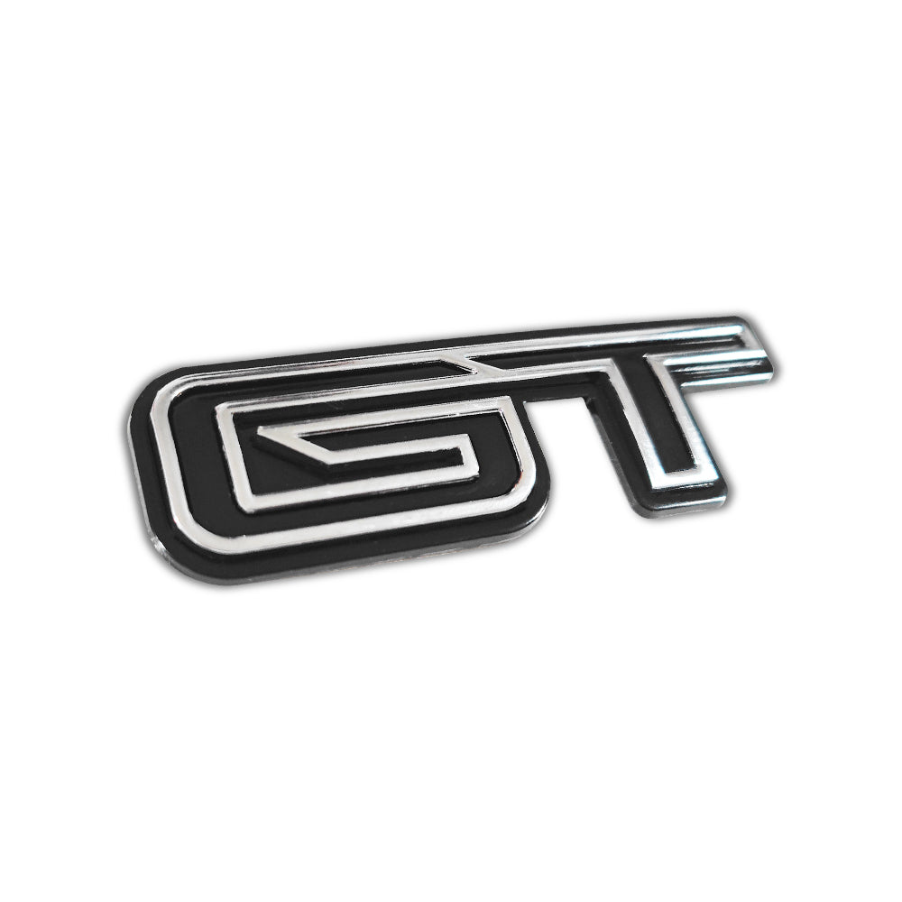 Mach E GT 3D Metal Badge Glossy Black Front Lower Door Decoration Sticker from AOSK