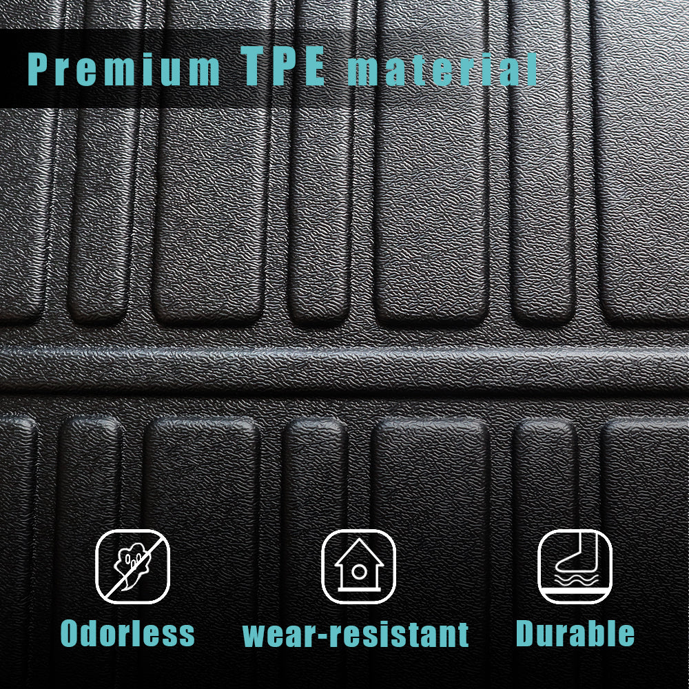 Compatible with Rivian R1T R1S All-Weather Front Trunk Mat TPE Material Rubber from BestEvMod