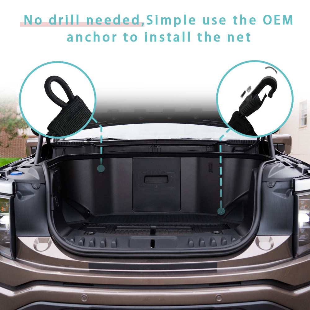 F-150 Lightning Envelope Style Front Trunk Cargo Net from BestEvMod