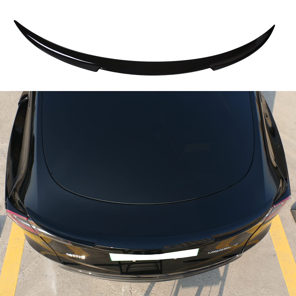 Tesla Model Y V2 Rear Spoiler Wings from AOSK