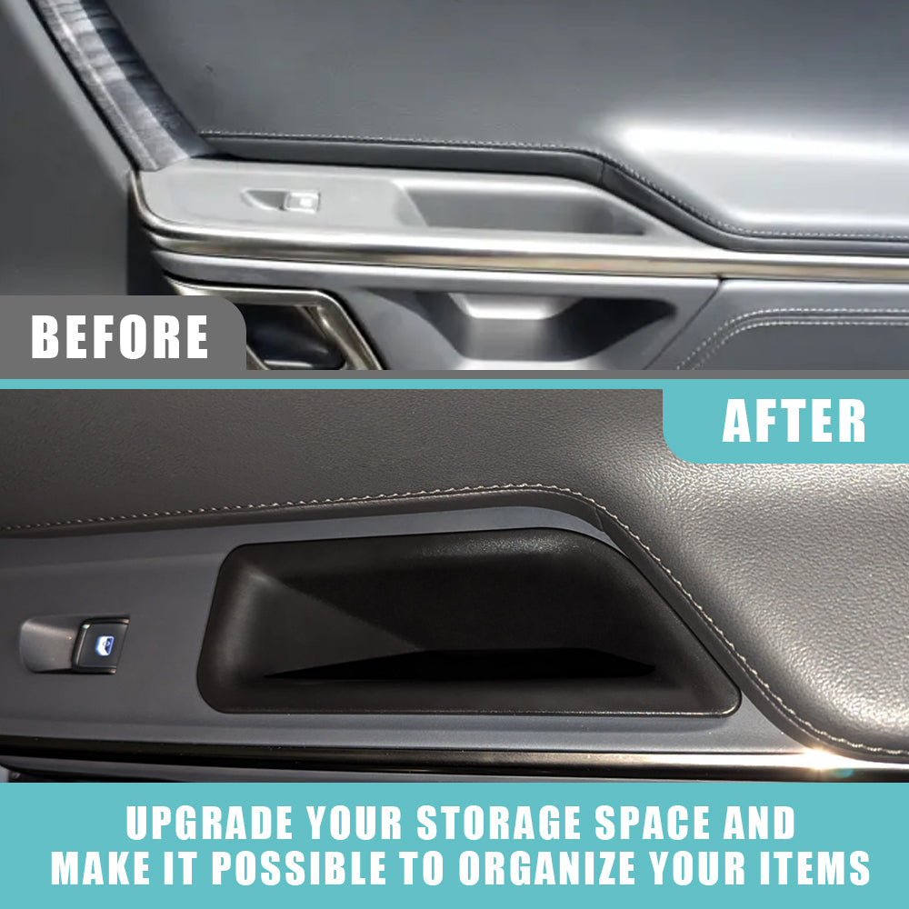 Lcojicep Door Side Storage Box For Rivian R1T/R1S (2022-2023) - Front Door Organizer Tray