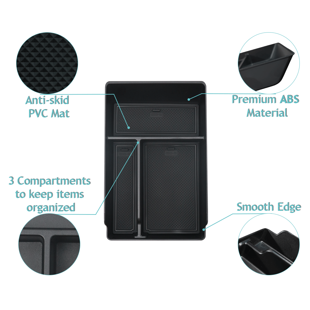 Ioniq5 Armrest Storage Box Organizer Tray Interior from BestEvMod