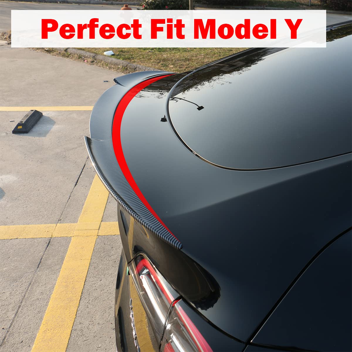 Tesla Model Y V2 Rear Spoiler Wings from AOSK