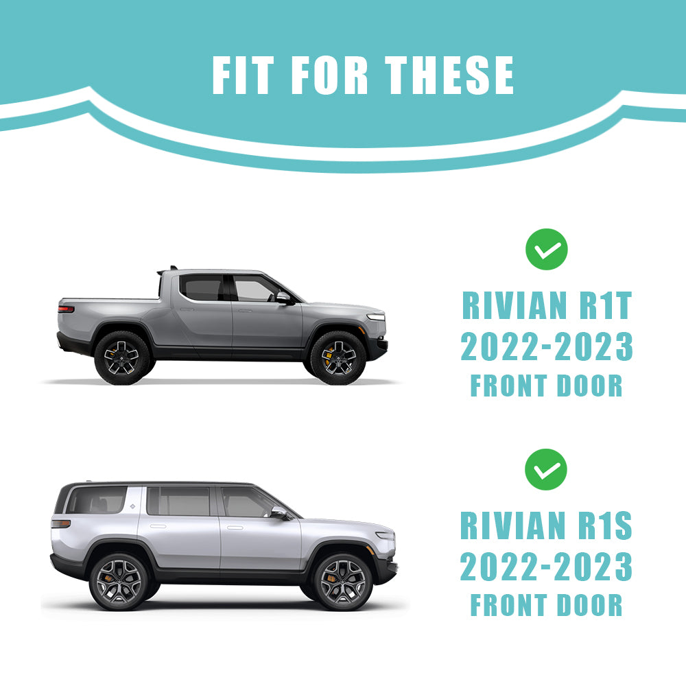 Compatible with Rivian R1T R1S Front Door Side Insert Storage Box from BestEvMod