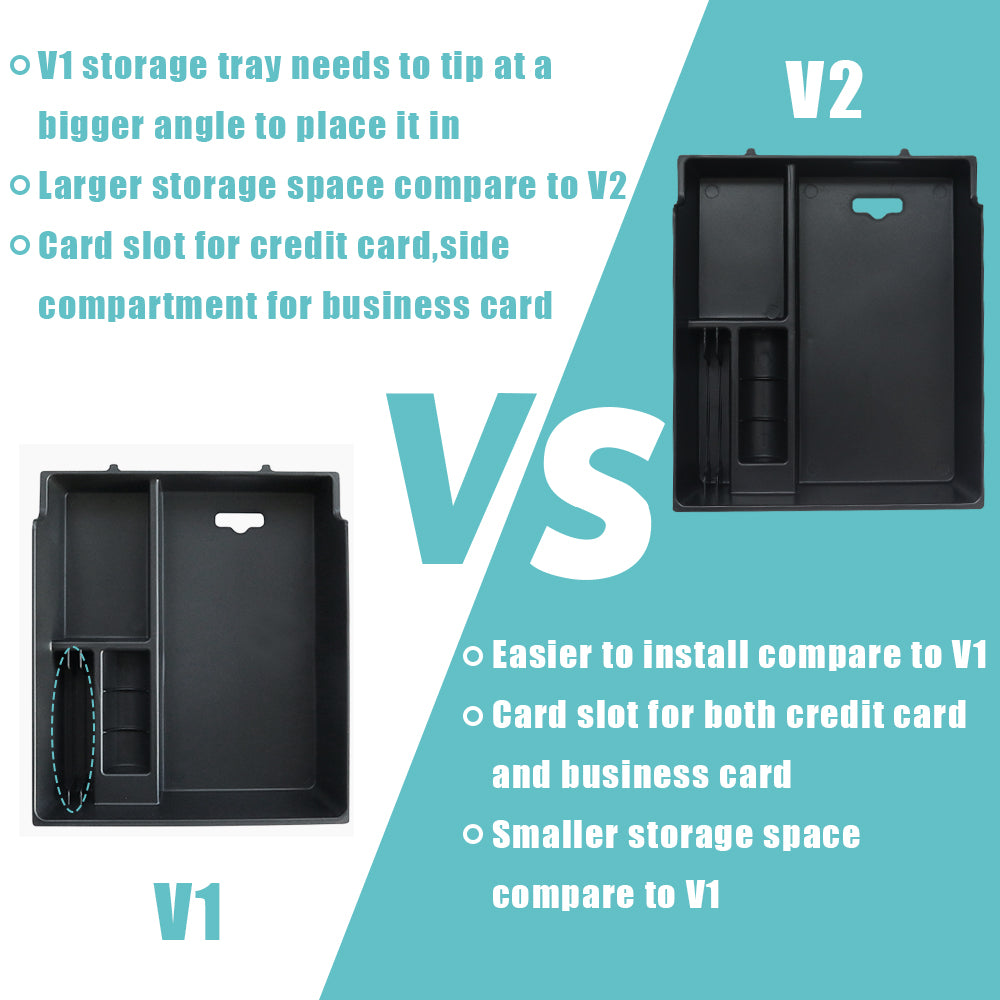 Compatible with Rivian R1T & Rivian R1S Accessories Tray Armrest Storage Box V2 from BestEvMod