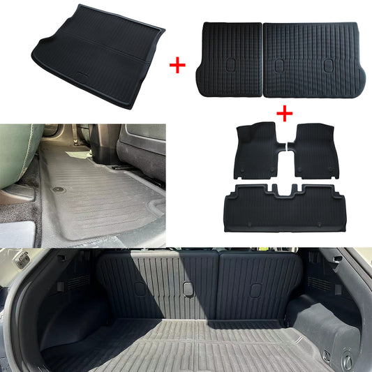 Bundle of EV6 Rear Trunk Cargo Cover + All Weather Floor Mat + Trunk Mat