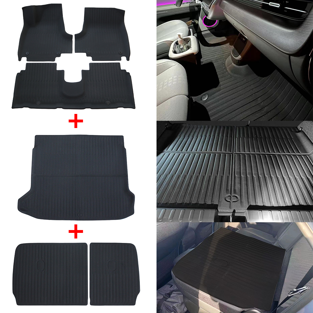 Bundle of IONIQ 5 Rear Trunk Cargo Cover + All Weather Floor Mat(Slide Console Version) + Trunk Mat
