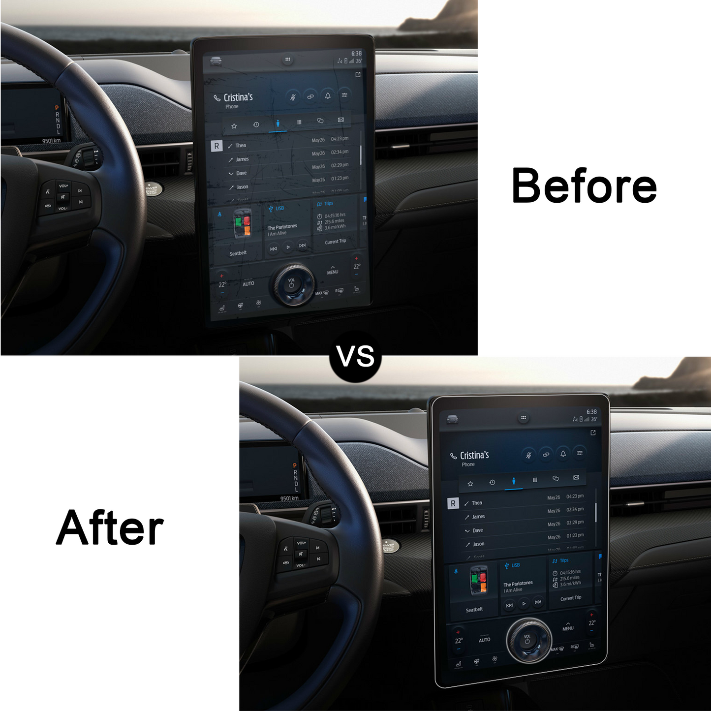 Mach E/ F-150 Lightning Screen Protector from AOSK