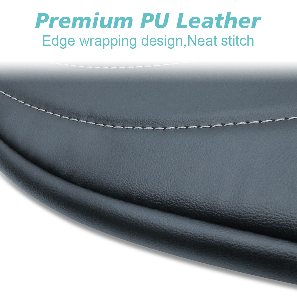 Mach E Center Console Armrest Pad Cover PU Leather(Black) from AOSK